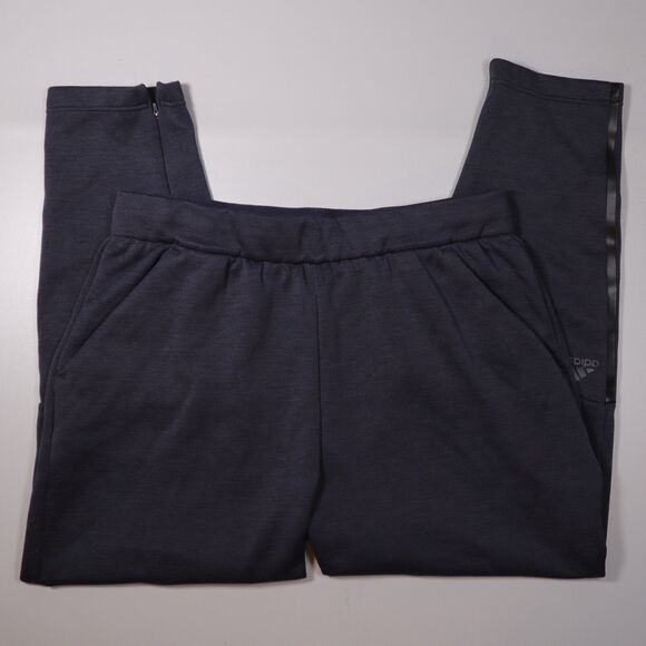 ADIDAS Z.N.E Tapered Jogger Sweatpants Gray Zip Ankle Climalite Mens Large - Picture 1 of 11